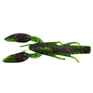 Gary yamamoto - craw psycho dad - 4 inch - 3k-05-208 - watermelon with red and black flake