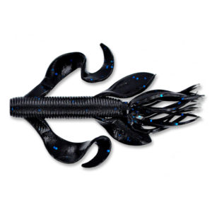 Gary yamamoto - kreature 4 inch - 5-07-021 - black with blue flake