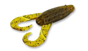 Gary Yamamoto - Frog Topwater Buzz Toad - 3.5 Inch - 129-05-297 - Green Pumpkin with Black Flake