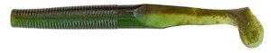 Gary yamamoto - swimsenko - 4 inch - 31S-10-925 - Laminate Two Tone Green Pumpkin Red Faded Watermelon