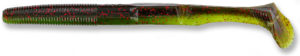 Gary yamamoto - swimsenko - 5 inch - 31-10-925 - Laminate Two Tone Green Pumpkin Red Faded Watermelon