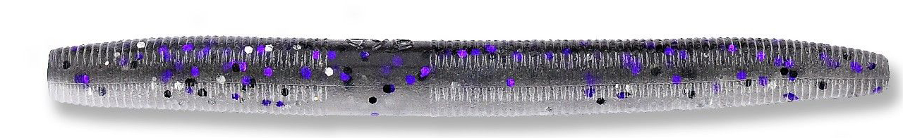 Yamamoto 9S-10-953 Senko Worm 4" 10 Per Pack Smoke with Purple And Blue 