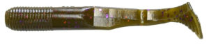 Gary yamamoto swimsenko - 3.5 inch - 31M-07-330 - Green Pumpkin with Purple & Copper Flake