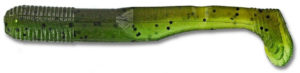 Gary yamamoto swimsenko - 3.5 inch - 31M-07-912 - Laminate Two Tone Green Pumpkin Watermelon