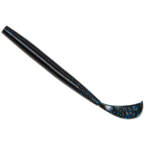 Strikeking - Soft Plastic - Worm Rage Cut R Worm - 6 inch - RGCUT56-2 - Black Blue Flake