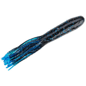 Strike king Lures - Soft Plastics - Tubes Denny Brauers Flip N Tube - 4.5 Inch - FLPT4.5-2 - Black Blue Flake Blue Tail
