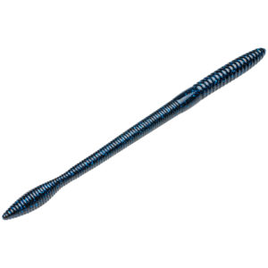 Strike king Lures - Soft Plastics - worm Bull Worm-10 inch - BW10-2 - Black Blue Flake