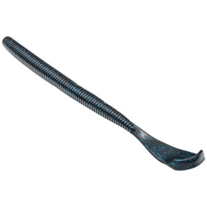Strike king Lures - Soft Plastics - worm Rage Cut R Worm-7 inch - RGCUT7-2 - Black Blue Flake
