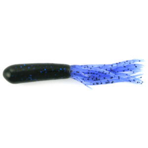 Mizmo-Tubes - 5.5-Inch - MIZMO-GT-8PK-55260 - Grandes Black with Blue Pepper Tail 