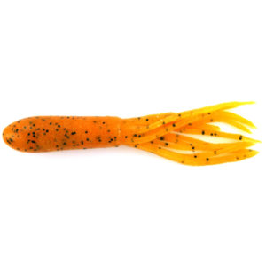 Mizmo Tubes - 4 Inch Big Boy - MIZMO-BBT-10PK-40218 - Amber Crawfish with Black Flake