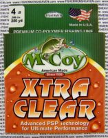 MCCOY FISHING LINES - COPOLYMER - 30LB MCCOY-COPOLY-250-CLR-4LB - EXTRA CLEAR