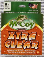 MCCOY FISHING LINES - COPOLYMER - 30LB MCCOY-COPOLY-250-CLR-6LB - EXTRA CLEAR