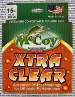 MCCOY FISHING LINES - COPOLYMER - 30LB MCCOY-COPOLY-250-CLR-15LB - EXTRA CLEAR