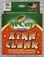 MCCOY FISHING LINES - COPOLYMER - 30LB MCCOY-COPOLY-250-CLR-30LB - EXTRA CLEAR