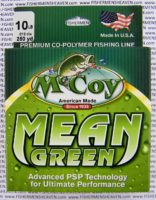 MCCOY FISHING LINES - COPOLYMER - MCCOY-COPOLY-250-GRN-10LB - MEAN GREEN