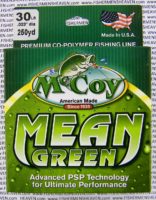 MCCOY FISHING LINES - COPOLYMER - MCCOY-COPOLY-250-GRN-30LB - MEAN GREEN