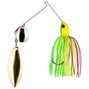 Strike King Lures – Spinnerbaits – Colorado Willow - 3/8oz - BB38CW-317SG - Fire Tiger