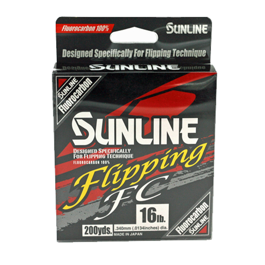 Sunline Flippin FC Fluorocarbon Line Clear/Hi Vis Yellow 200 Yd Choice of Sizes 