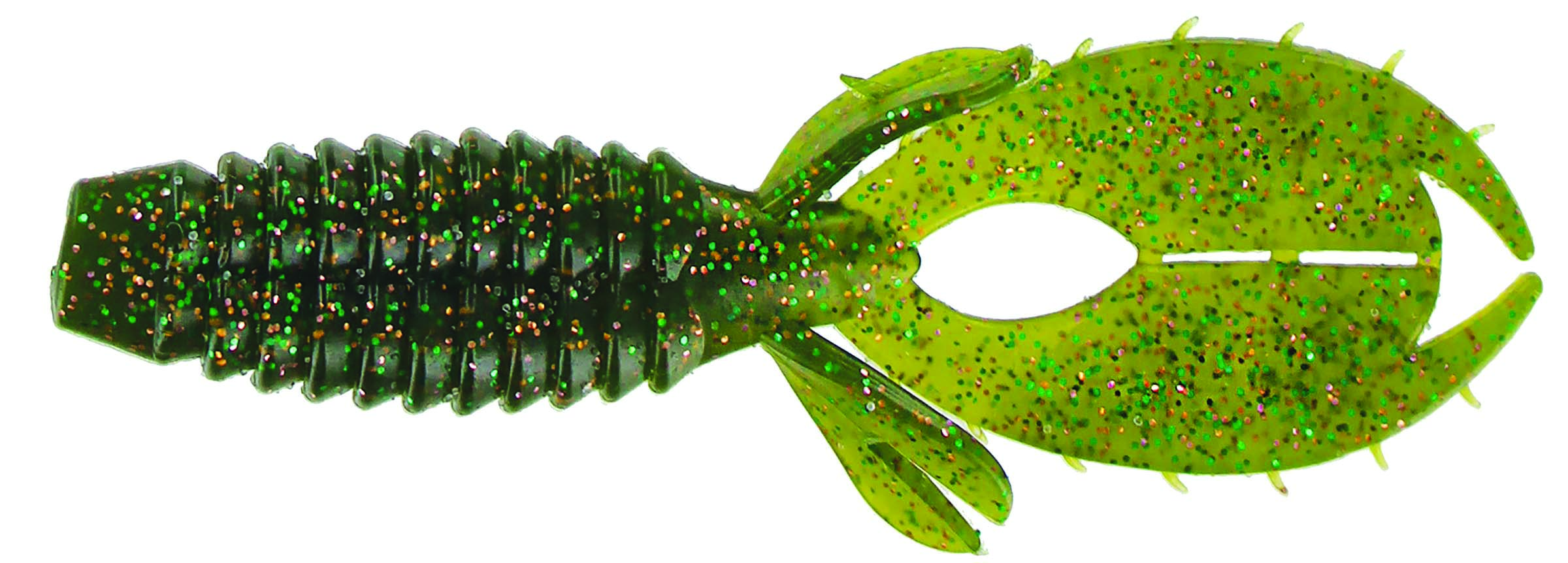 Big Bite Baits - YoMama - 4 inch - YO415 - WTRMLN COP GREEN FLK