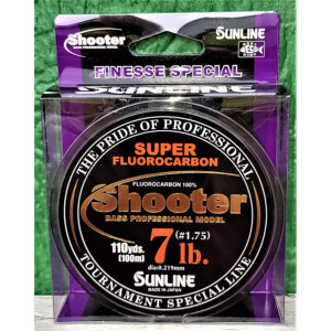 Sunline - Shooter Fluorocarbon - Finesse - 100 Meters - Shooter Fluorocarbon - Finesse - 7 LB - NATURAL CLEAR 